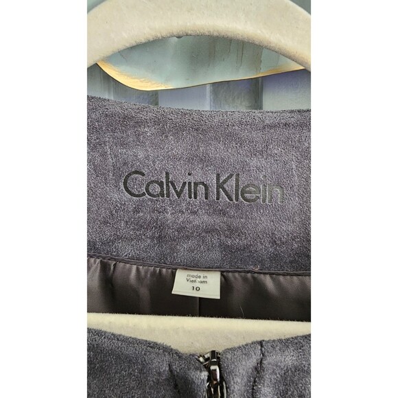 Calvin Klein Faux Suede Jacket – Size 10 - Picture 6 of 13
